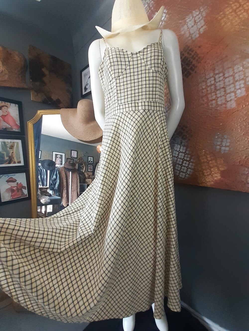 Zara Nwot Sleeveless Butter Yellow Plaid Maxi Dress - Elegant Summer Style